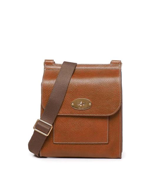 Mulberry Cowskin Messenger Bag in Brown Lyst