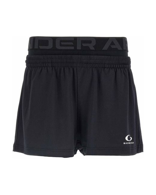 Balenciaga Black Short X Under Armour for men