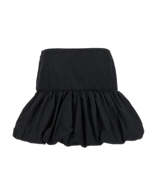 ROTATE BIRGER CHRISTENSEN Black Mini Balloon Skirt