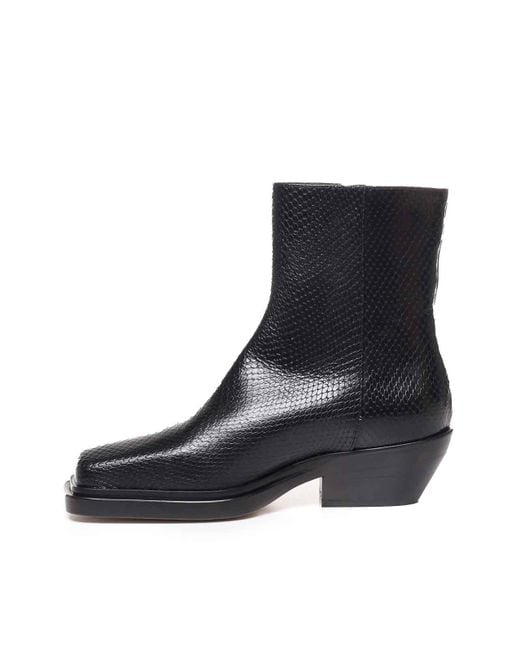 Dondup Black Camperos Leather Boots