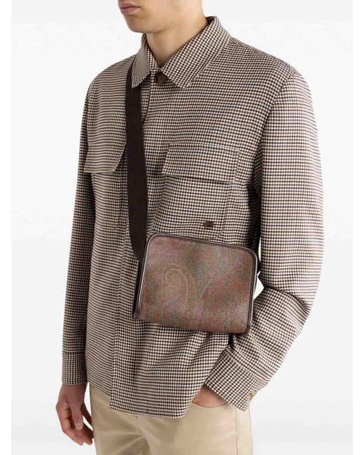 Etro Brown Bum Bag for men