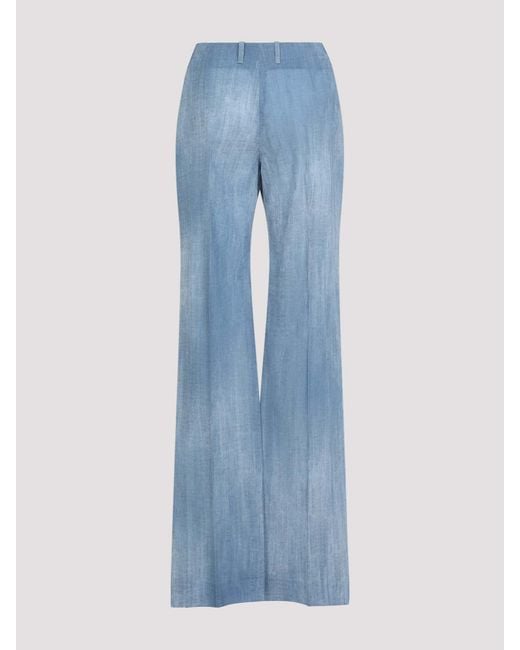 Ermanno Scervino Blue Polyester Pants