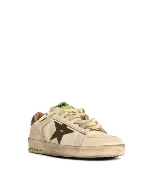 Golden Goose Deluxe Brand Natural Stardan Leather Sneakers for men