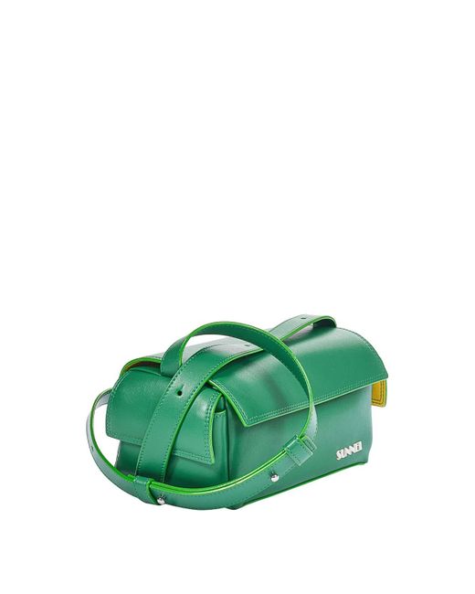Sunnei Green La Bauletto Small Vegan