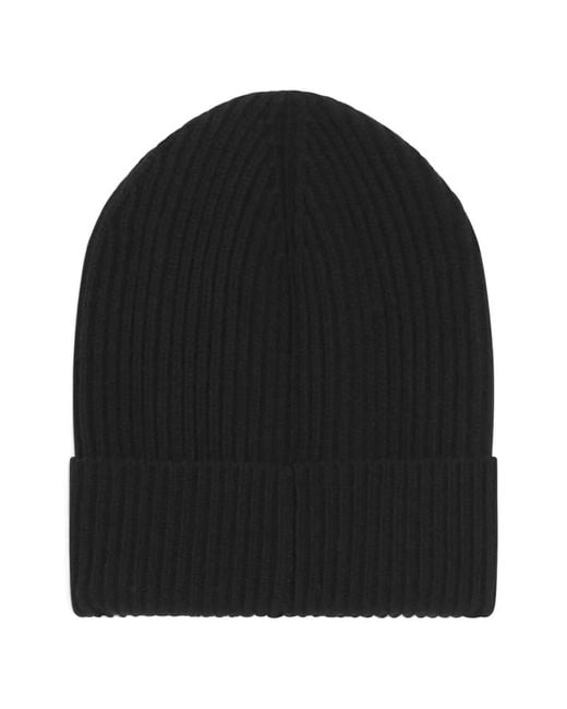 Dolce & Gabbana Black Knitted Wool And Cashmere Hat