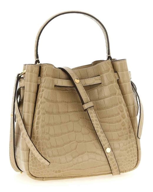 Tory Burch Metallic Romy' Small Bucket Bag