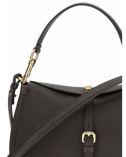 Etro Black Crossbody Pony Medium Bag