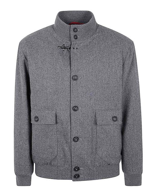 Fay Gray Bomber Jacket Carded Flannel for men