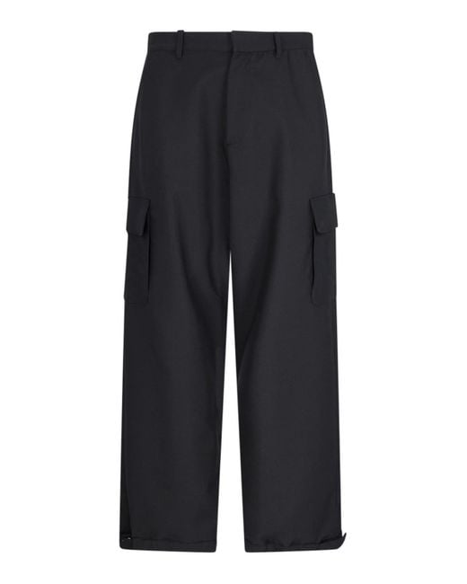 Off-White c/o Virgil Abloh Blue Cargo Pants for men