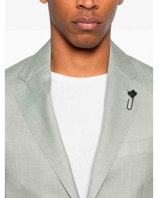 Lardini Gray 'Iconic Drop 7 Reg' Jacket for men