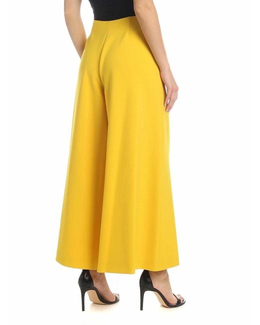 Vivetta Yellow Crop Trousers