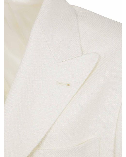 Brunello Cucinelli White Blazer for men