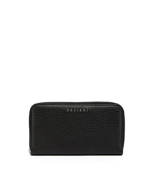 Orciani Black Continental Wallet
