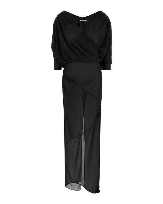 Entire studios Black Asymmetrical Skirt Dress