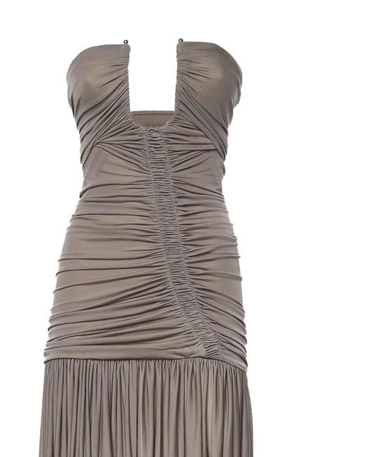 Christopher Esber White Arced Orion Maxi Dress