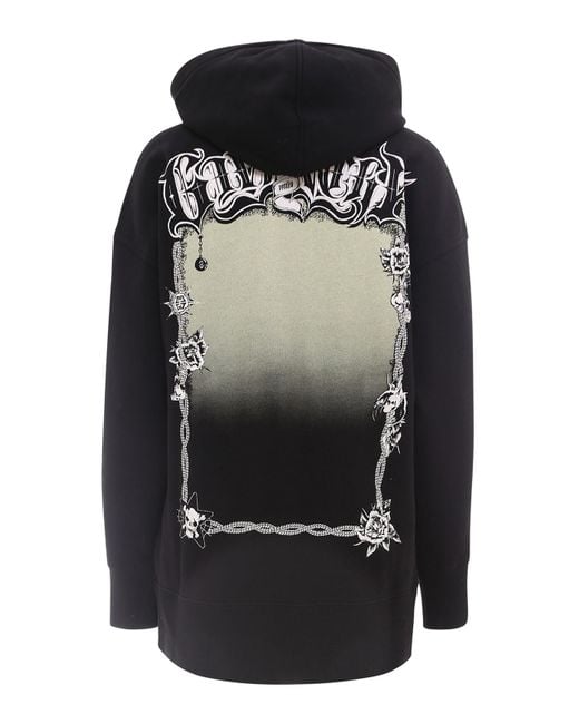 Givenchy Black Printed Cotton Hoodie