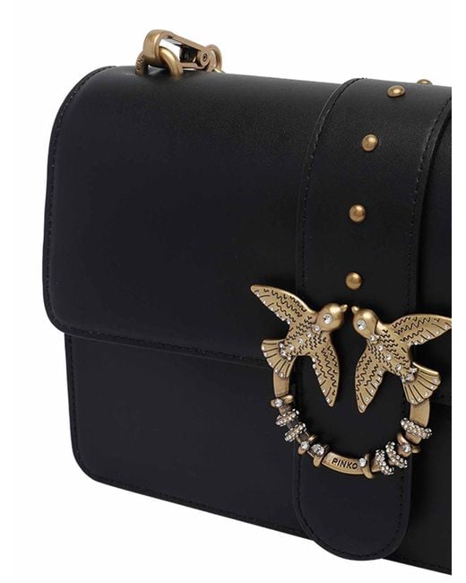 Pinko Black Love Bag One Crossbody Bag