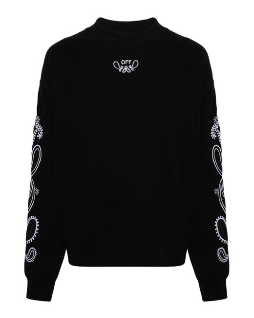 Off-White c/o Virgil Abloh Black Bandana Arrow Sweatshirt for men