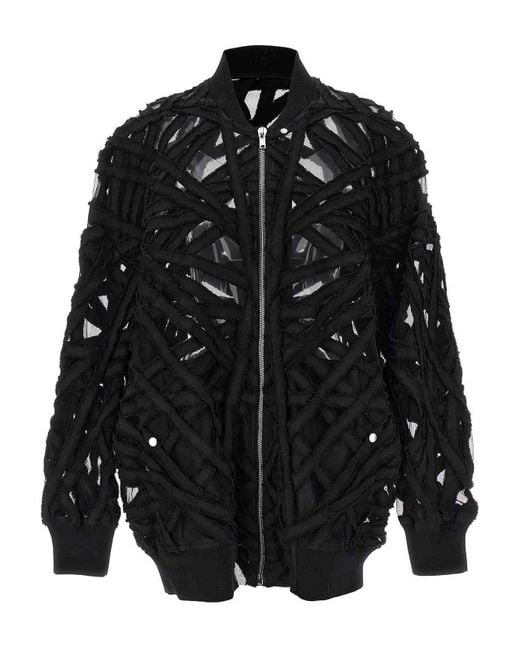 Rick Owens Black Peter Flight Bomber Jacket