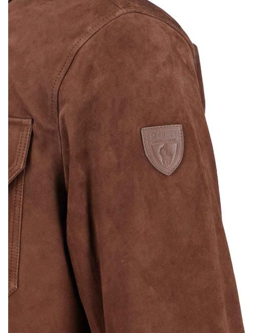 Polo Ralph Lauren Brown Reversible Suede Jacket for men