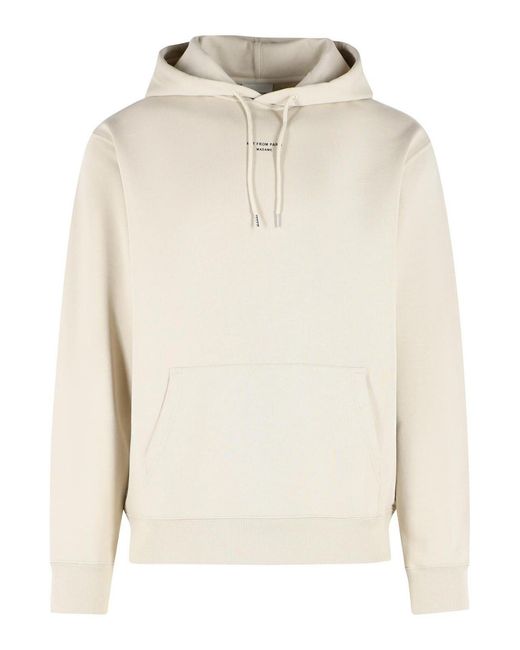 Drole de Monsieur White Cotton Sweatshirt for men