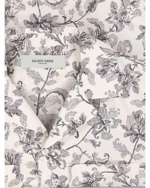 Golden Goose Deluxe Brand White Buttons Shirt for men