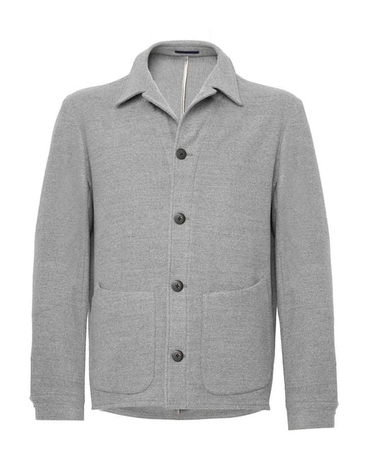 Franzese Collection Gray Model Kaban Jacket for men