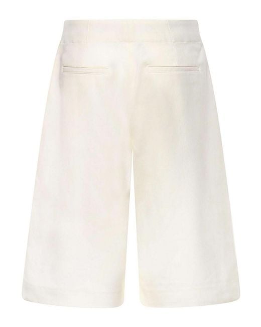 Jacquemus White Le Short Moisson Shorts for men