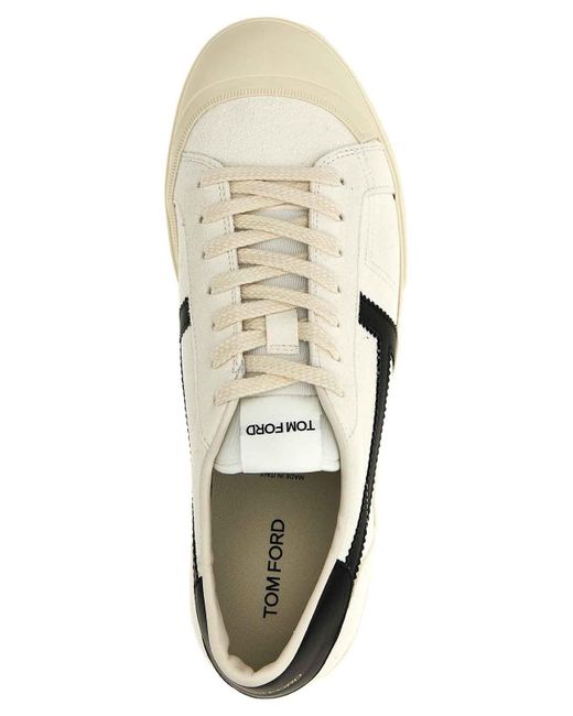 Tom Ford White Jarvis Sneakers for men