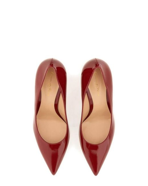 Gianvito Rossi Red Dcollet Gianvito 85