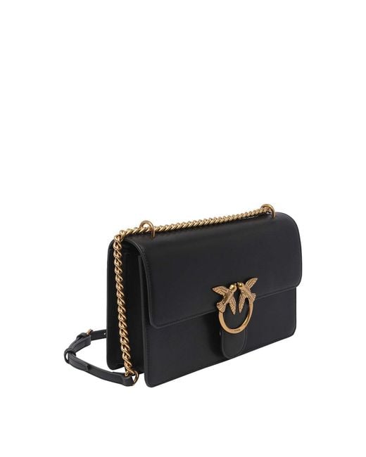 Pinko Black Love One Classic Crossbody Bag