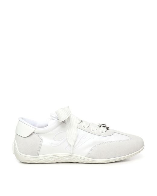 Roger Vivier White Sneakers Polyamide