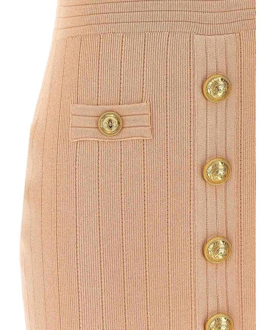 Balmain Natural Mini Dress