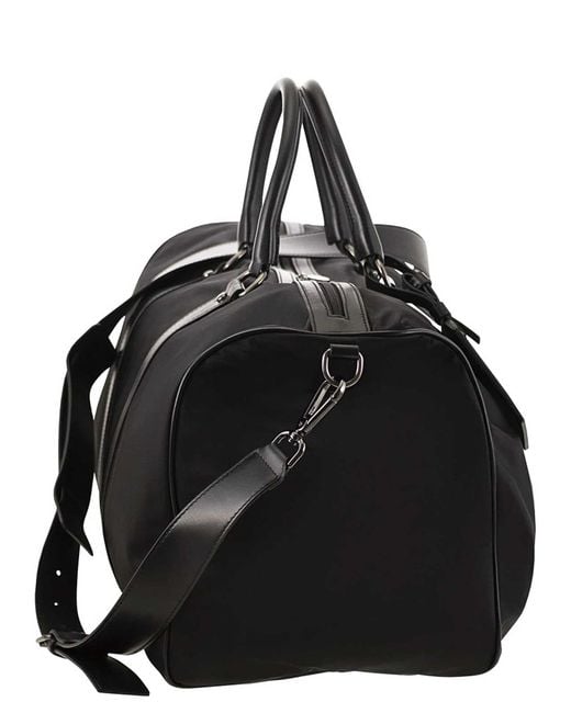 Kiton Black Duffle Bag for men