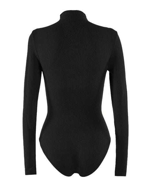 Wolford Black High Neck Pullover