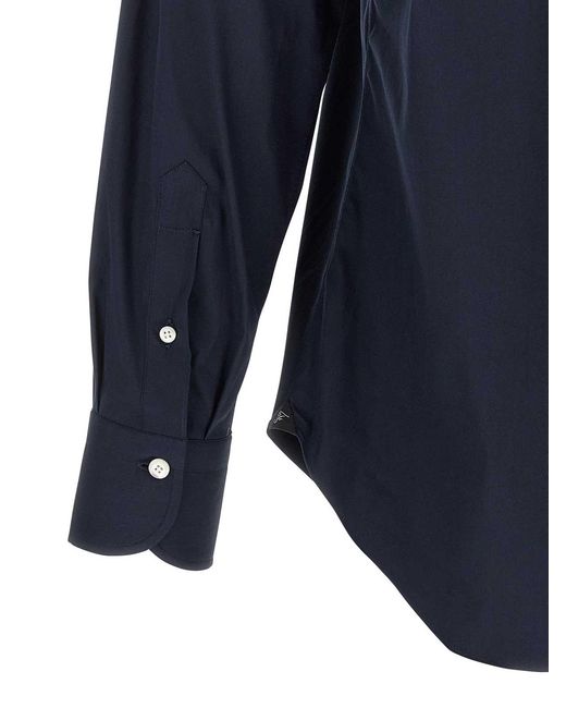 Finamore 1925 Blue Napoli Shirt for men