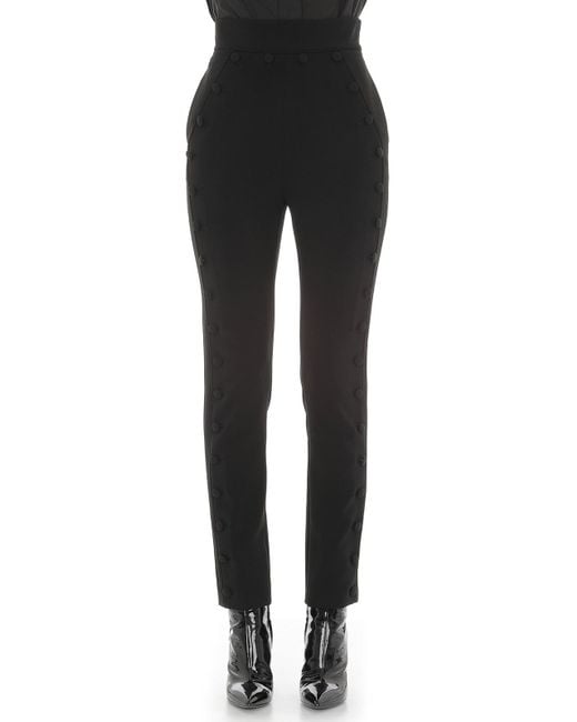 Moschino Black Crêpe Pants