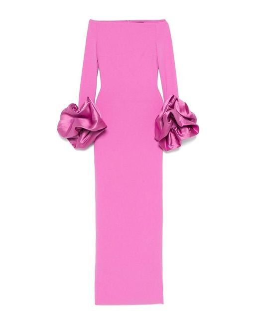 Solace London Pink Talia Maxi Dress