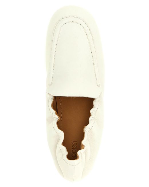 Odissi White Siena Nappa Moccasins