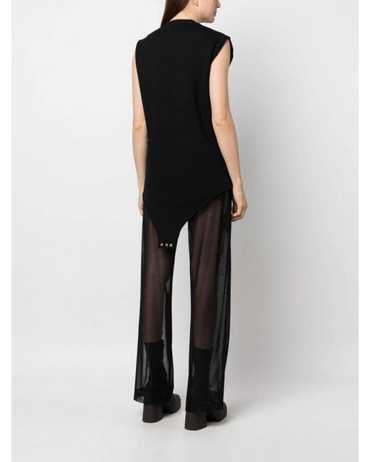 Rick Owens Black Logo Bodysuit