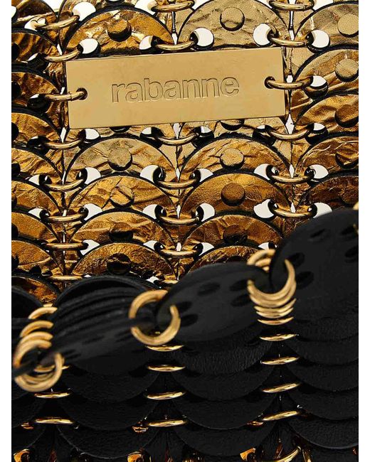 Rabanne Black 1969 Nano Flip Reversible Shoulder Strap
