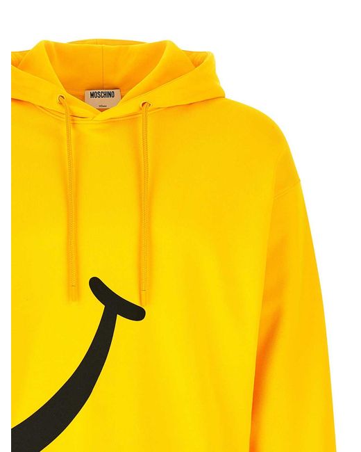 Moschino Yellow 'Smileyâ' Hoodie for men