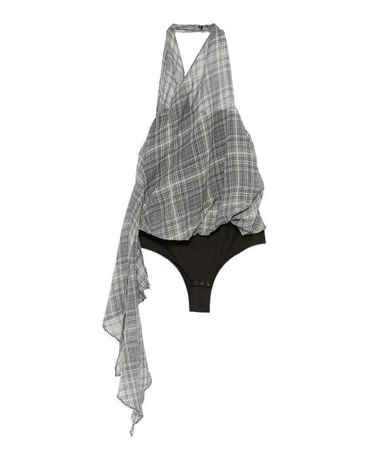 Coperni Gray Draped Sarouel Top