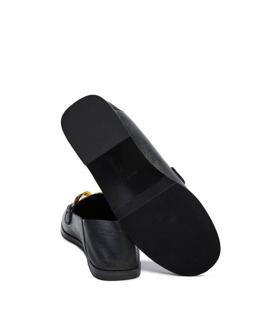 See By Chloé Black Chain Line Moccasin