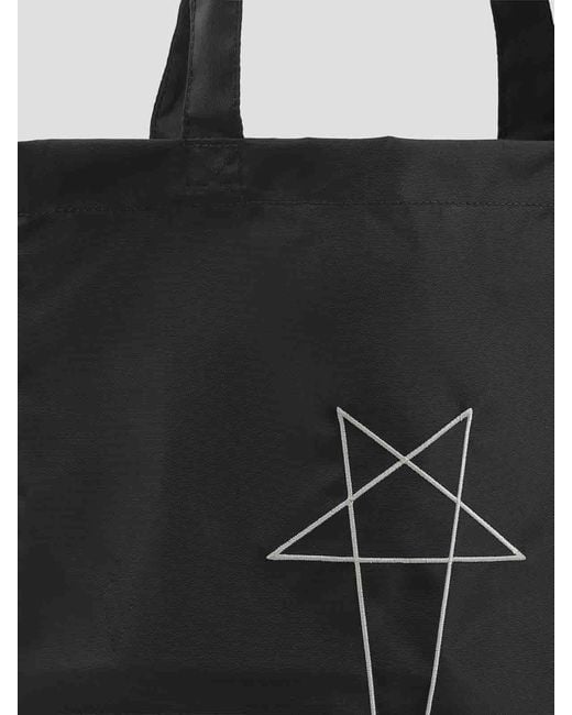 Rick Owens Black Drkshdw Nylon Tote Bag for men