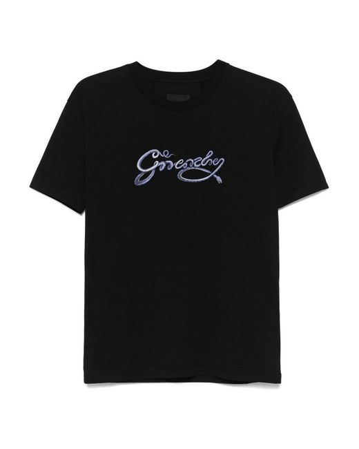 Givenchy Black Snake-Print T-Shirt