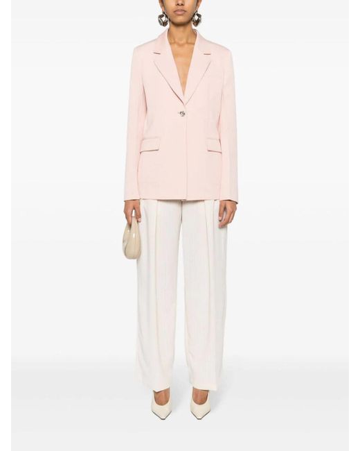 Lanvin Pink Single-Breasted Tailored Jacket