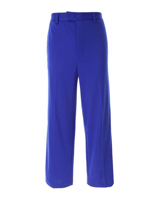 MSGM Blue Stripes Trousers for men