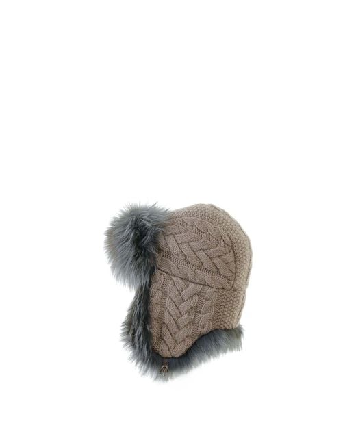 Inverni Gray Aviator Hat