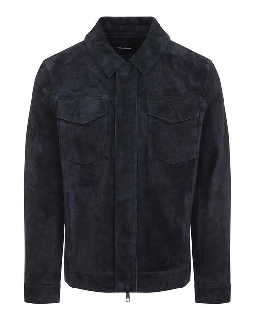 Yves Salomon Blue Jacket for men